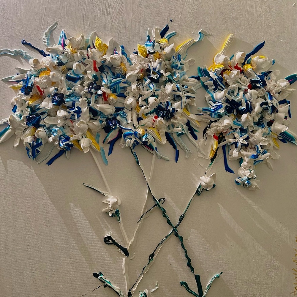 Abstract Floral Canvas Art